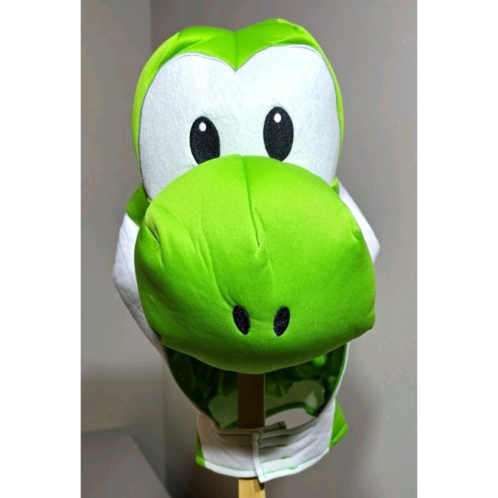 Yoshi Video Game Costume Hood Headpiece- Adult One Size